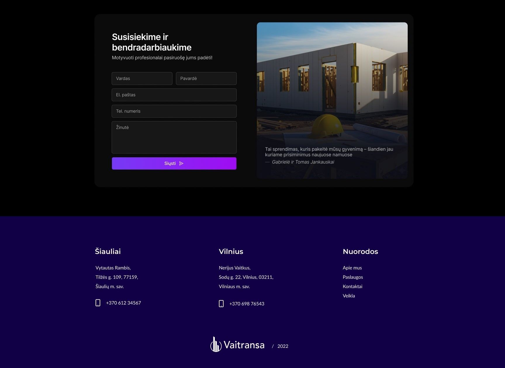 Screenshot section 3