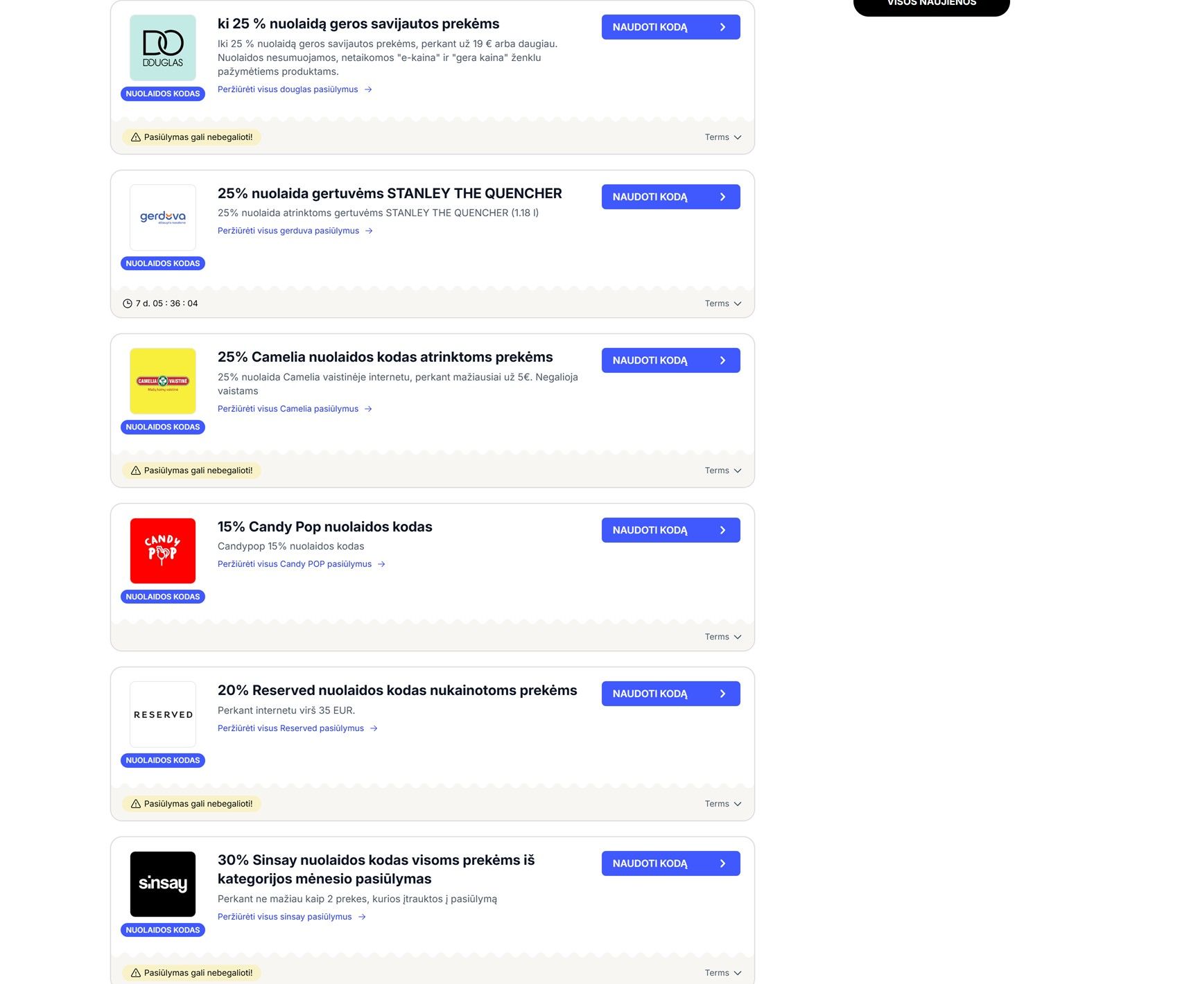 Screenshot section 3